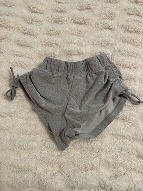 Youth Gray Terry Drawstring dance shorts